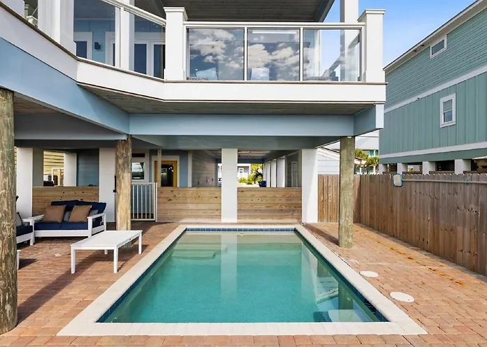 Blue Heaven On The Beach Gulf Front Sleeps 20 6 Bedroom Heated Private Pool