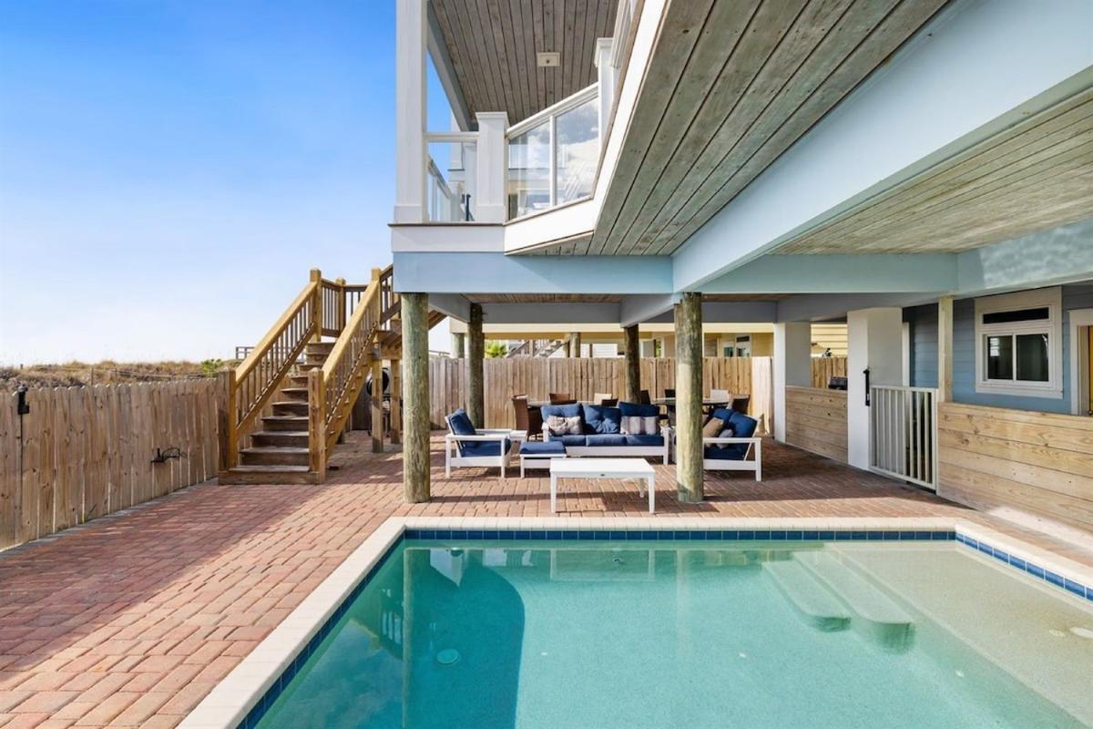 Blue Heaven On The Gulf Front Sleeps 20 6 Bedroom Heated Private Pool *